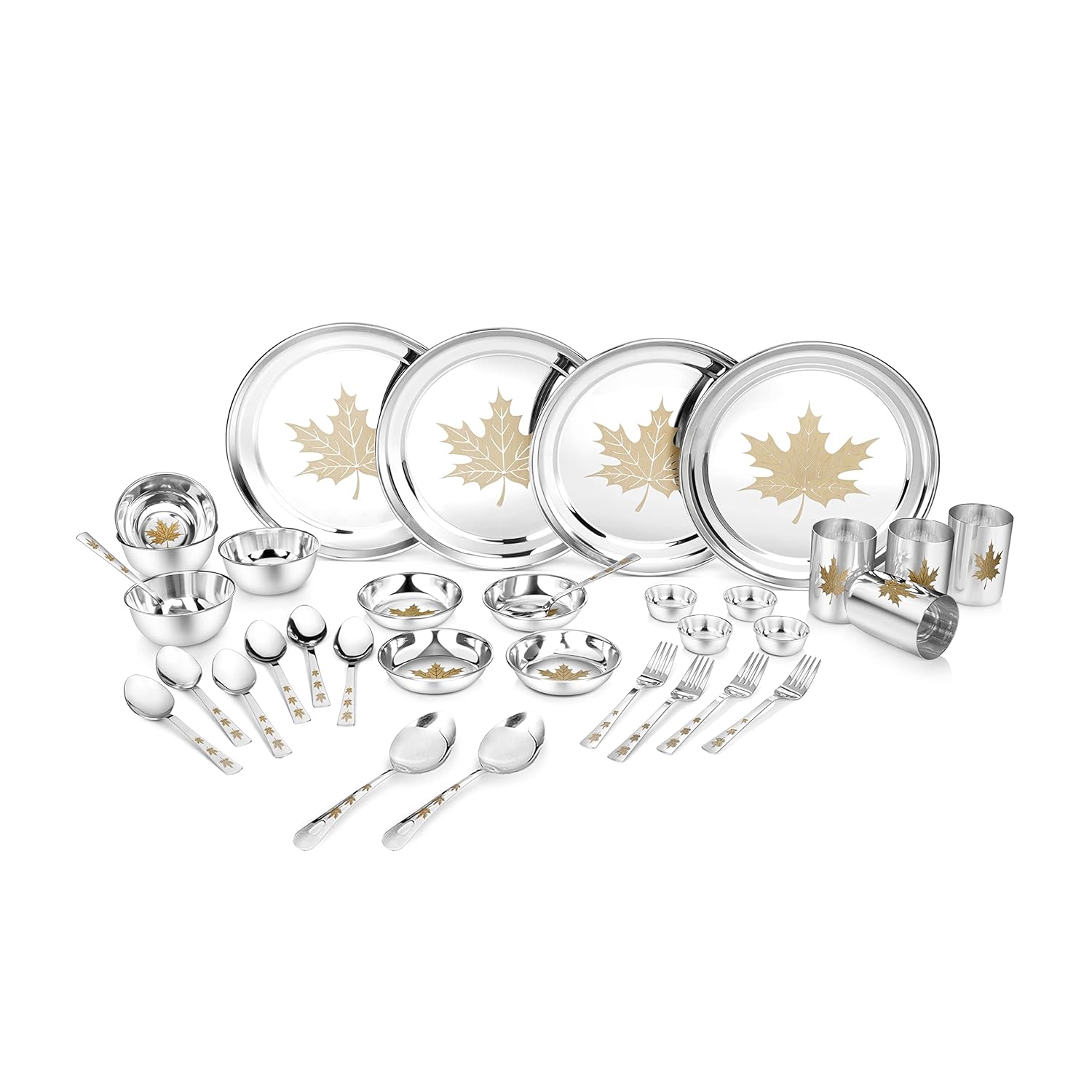 Classic Essentials Stainless Steel Dinner Set Heavy Gauge Stainless