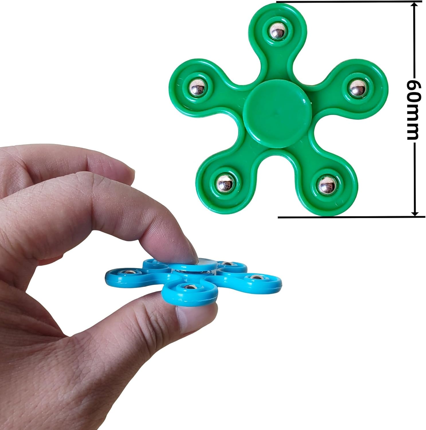 50 Pcs Fidget Spinners+48Pcs Jumping Spring Rockets Launchers Toys Bulk-Fidget Emoticon Popper Toy Party Favors for Kids-Birthday Return Gifts-Goodie Bags Stuffers-Classroom Prizes