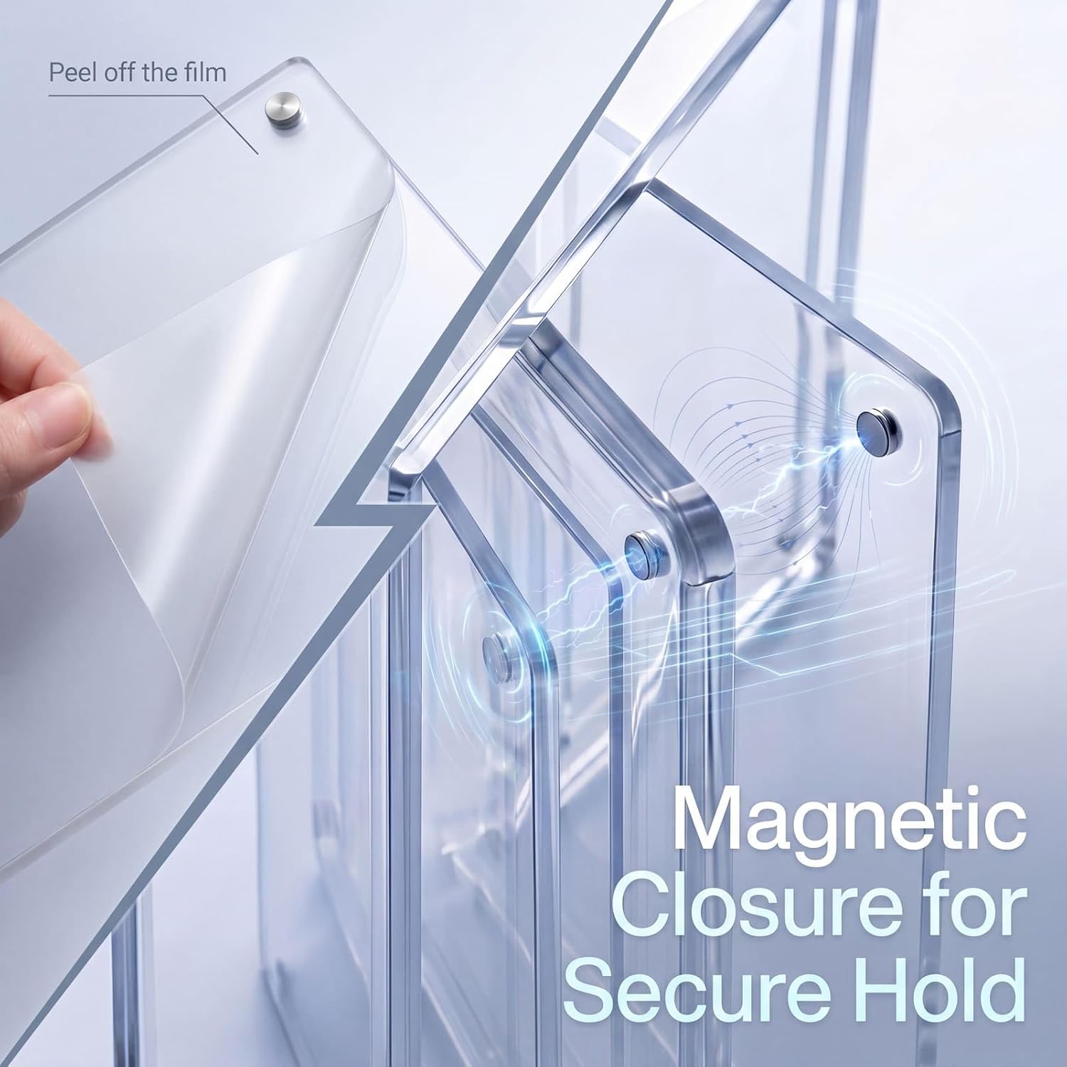 PSA Card Display, Rotating Magnetic 2-Slab Protector for Desktop image 5