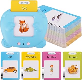 Talking Flash Cards Educational Toys, 224 Sight Words Talking Flash Cards Pocket Speech for Toddlers Age 2-4 Learning Montessori Toys Autism Sensory Toys for Baby Learning