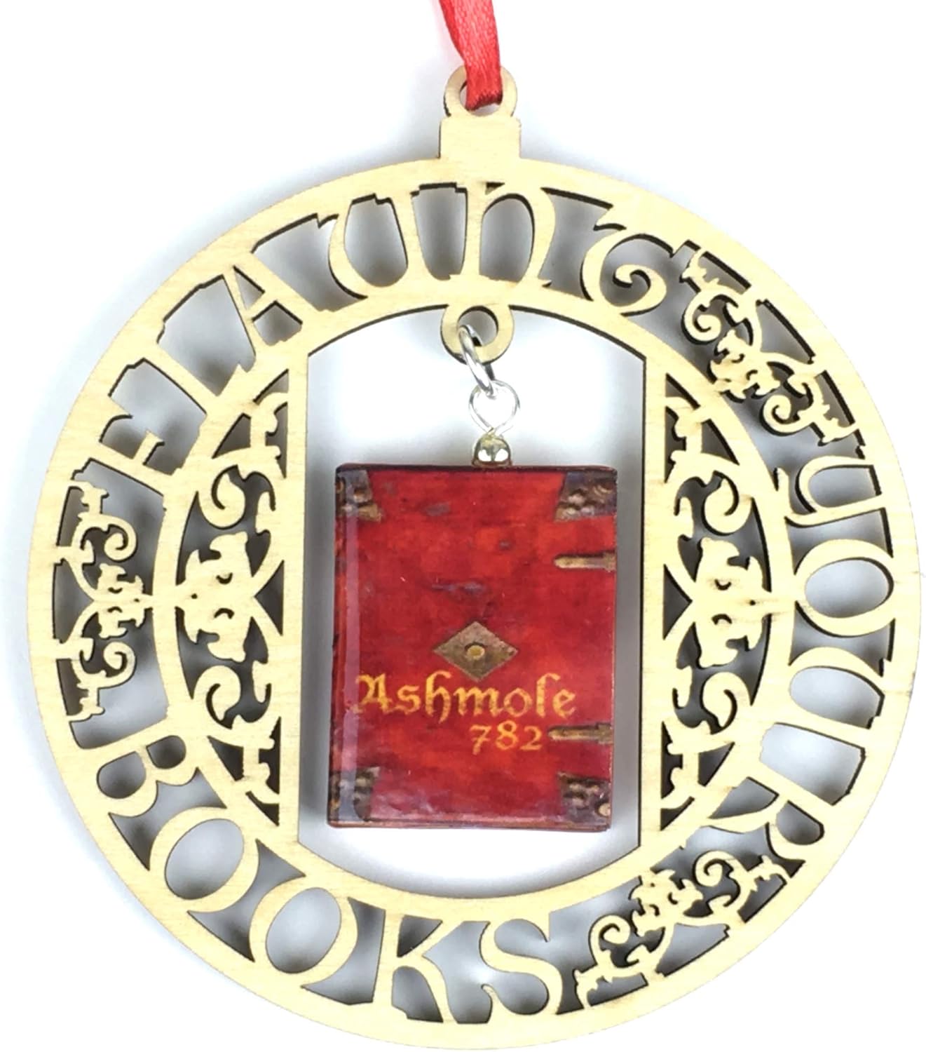 Ashmole 782 Discovery of Witches Ornament Clay Mini Book Framed Home Wall Decoration Trim Trinket