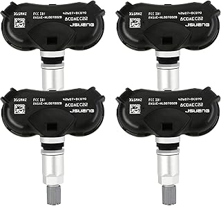Jsueng TPMS Sensor, 4-Pack Fit for 08-17 Toyota Sequoia,07-20 Toyota Sienna, 07-17 Toyota Tundra, Tire Pressure Monitoring System Sensor (TPMS) 315Mhz OE#42607-0C070 42607-0C050