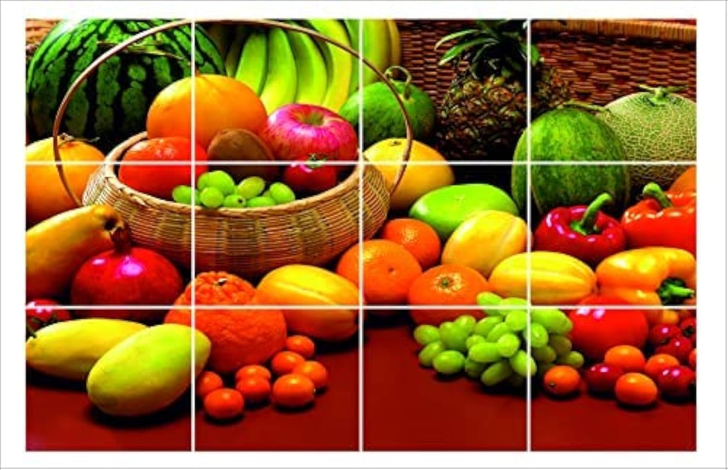 Ddecor Vinyl Vegetable and Fresh Fruits Waterproof Kitchen Sticker (Multicolour, Wall Coverings Area: 60 cm X 45 cm) (B08J7YXPXS) Amazon Price History, Amazon Price Tracker