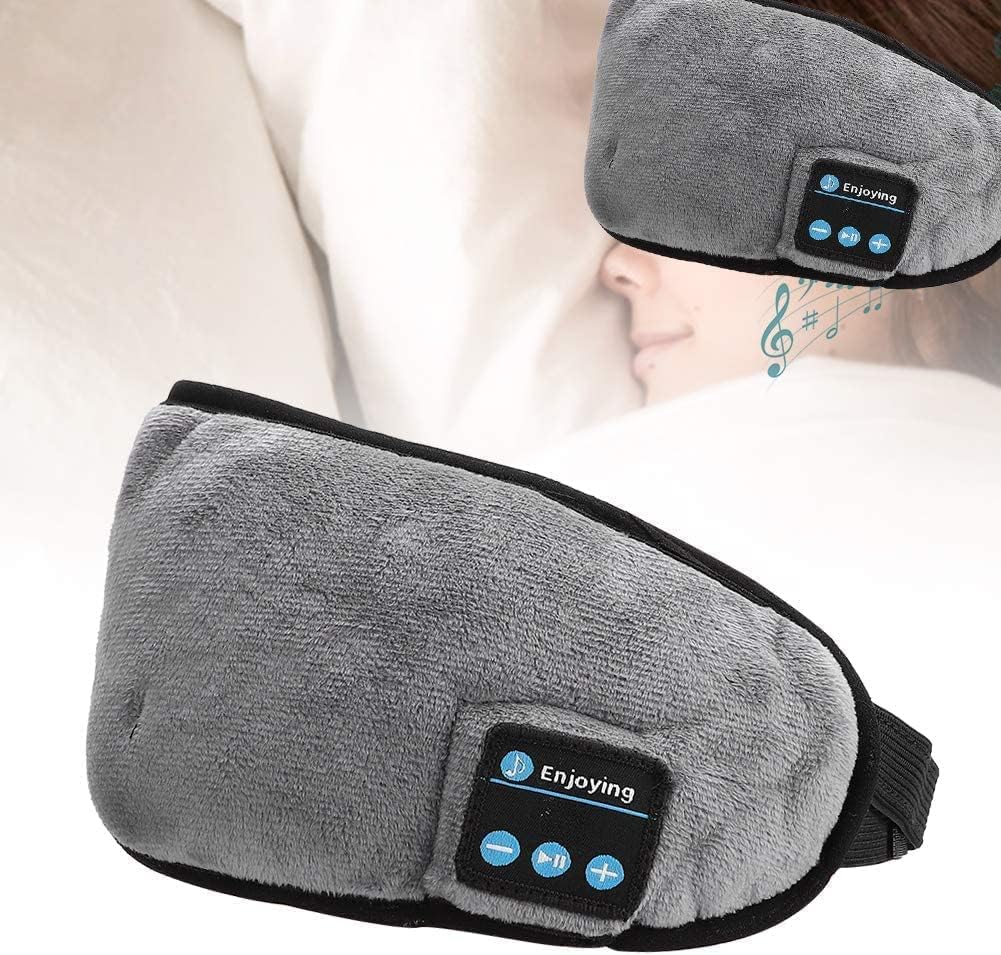 Hidak Sleep Headphones Wireless Bluetooth Eye Mask - Music Travel Sleep Mask Bluetooth 5.0 Wireless Handsfree Sleeping Eye Mask with Speakers Microphone for Side Sleepers Washable (Grey) (B0CGWXWJNW) Amazon Price History, Amazon Price Tracker