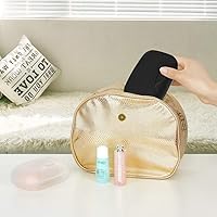 Vista 2 de Contenedor para jabón, estuche portátil para guardar jabón en barra para baño y cocina (negro)