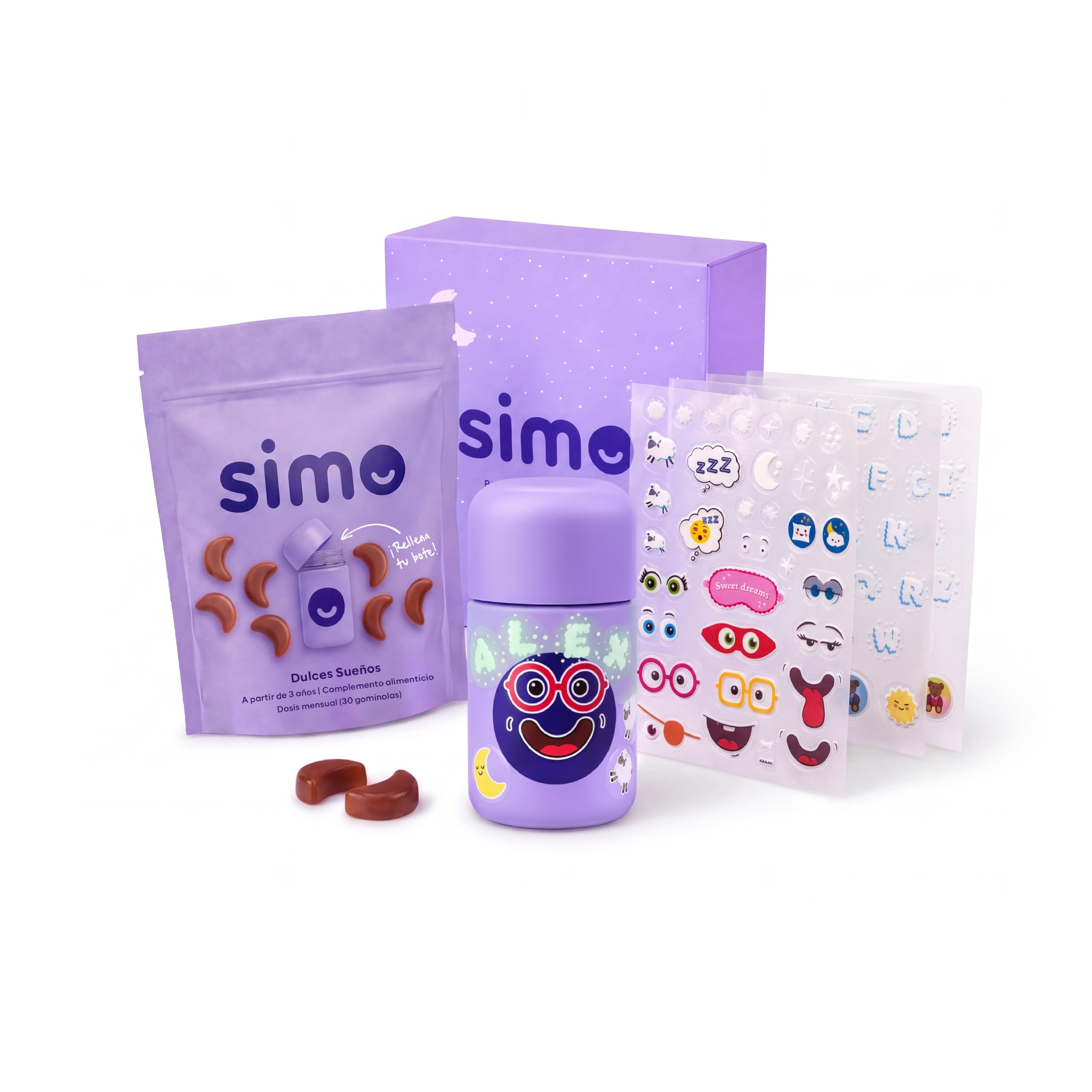 SIMO Kinder Schlaf Gummies ohne Zucker ohne Melatonin