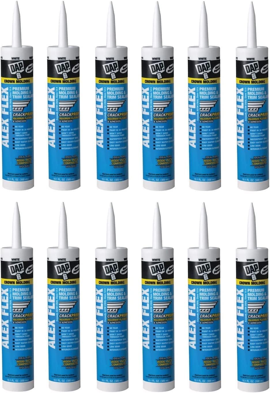 Dap Alex Flex White Acrylic Latex Interior Molding and Trim