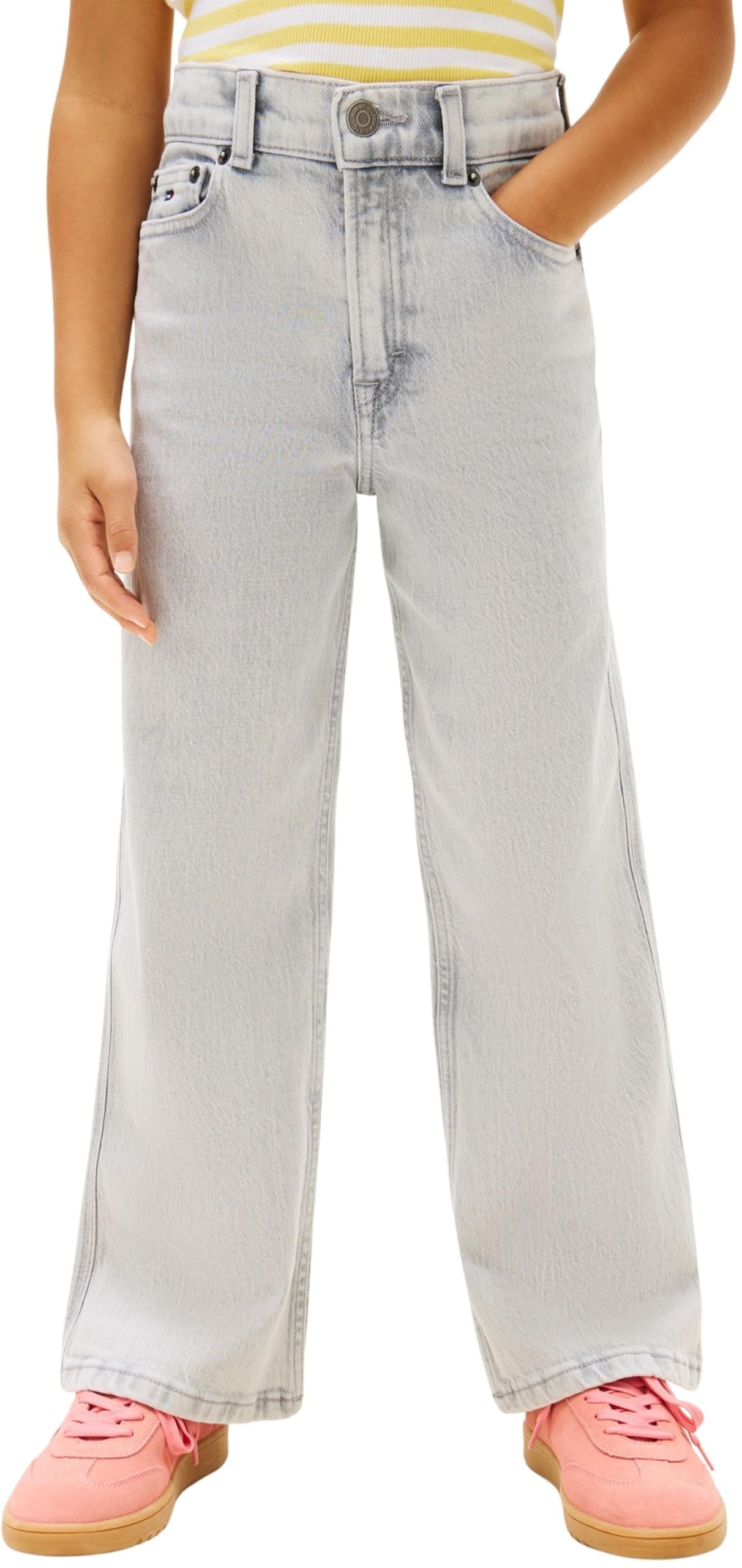 Tommy Hilfiger - Mabel Grey Kg0kg09188, Jeans Bambine e Ragazze