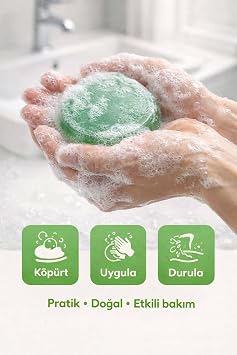 Çay Ağacı Yağlı El Yapımı Doğal Oval Sabun, Yağlı ve Karma Ciltler için, 100 gr