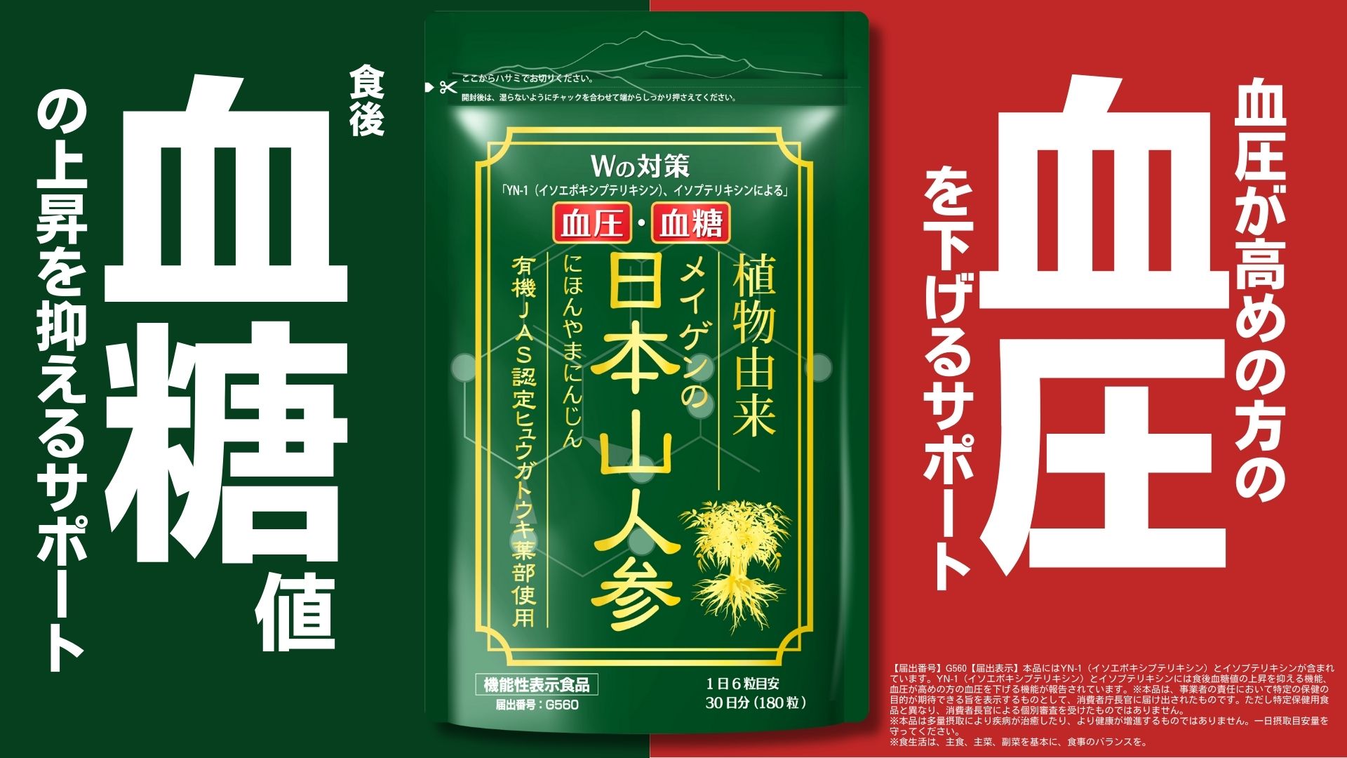 Amazon | 【公式】日本山人参 2袋(60日分/360粒) ヒュウガトウキ