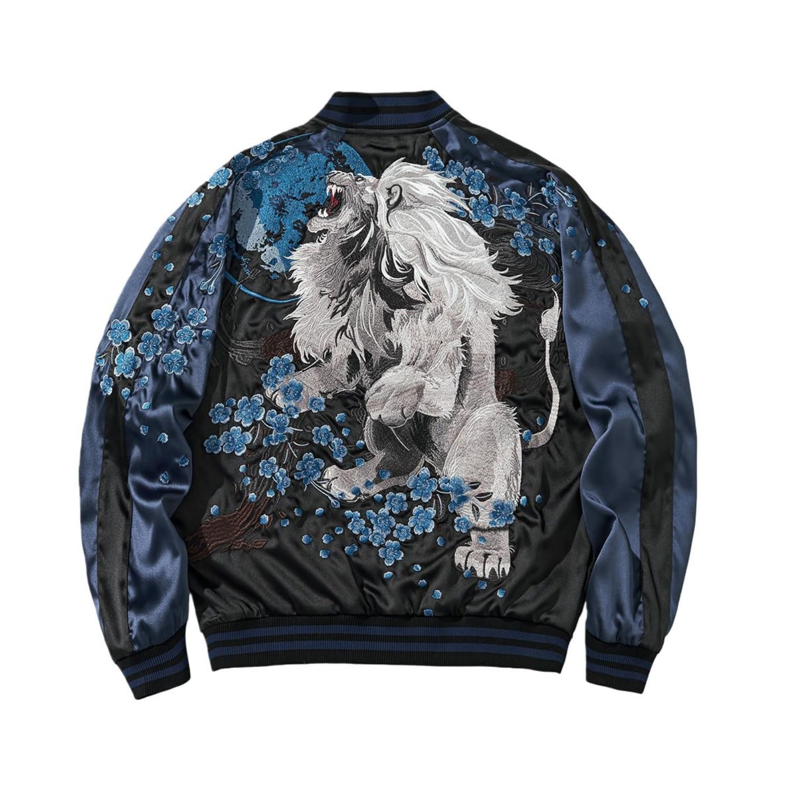 Chaqueta de béisbol para hombre estilo callejero chino bordado estilo casual de moda