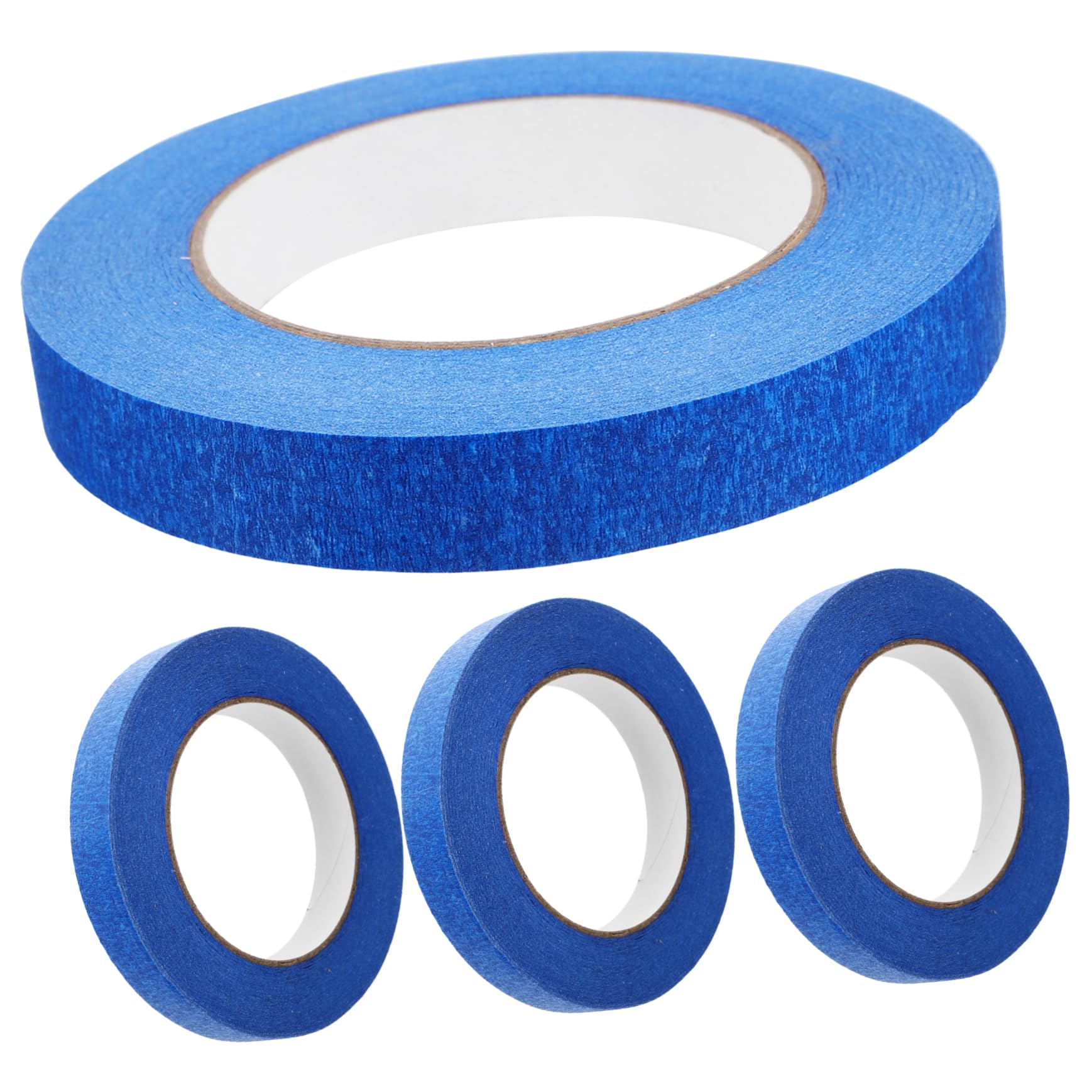 Cabilock 4Rolls Blue Painter Tape High Adhesive Drafting Masking Tape for Automotive Painting Crafting Labeling Wide Removable Residue