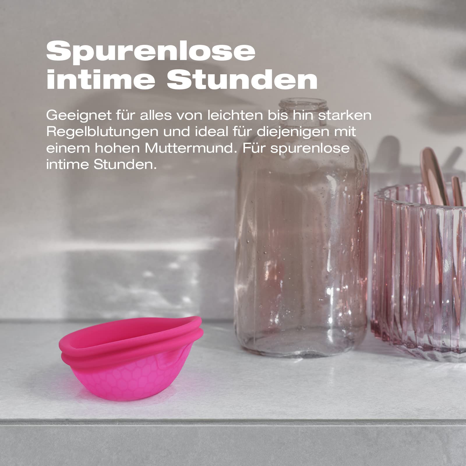 INTIMINA Ziggy Cup 2 - Extradünne, Wiederverwendbare Menstruationsscheibe mit Flacher Passform, Menstruationstasse, (Größe B)