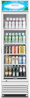 BODEGACOOLER Commercial Beverage Refrigerator with Glass Door,12.5 Cu.Ft Drink Refrigerator,Upright Large Display Merchandiser Beverage Bar Cooler Hold Beer,Soda Drinks,Wine with LED Light Box