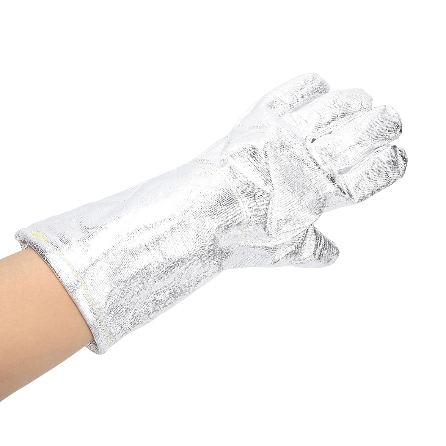 Guantes de Soldadura Aluminizados, Guantes Resistentes Al Calor, Guantes a Prueba de Fuego, Guantes de Trabajo de Seguridad para Fundición de Metales
