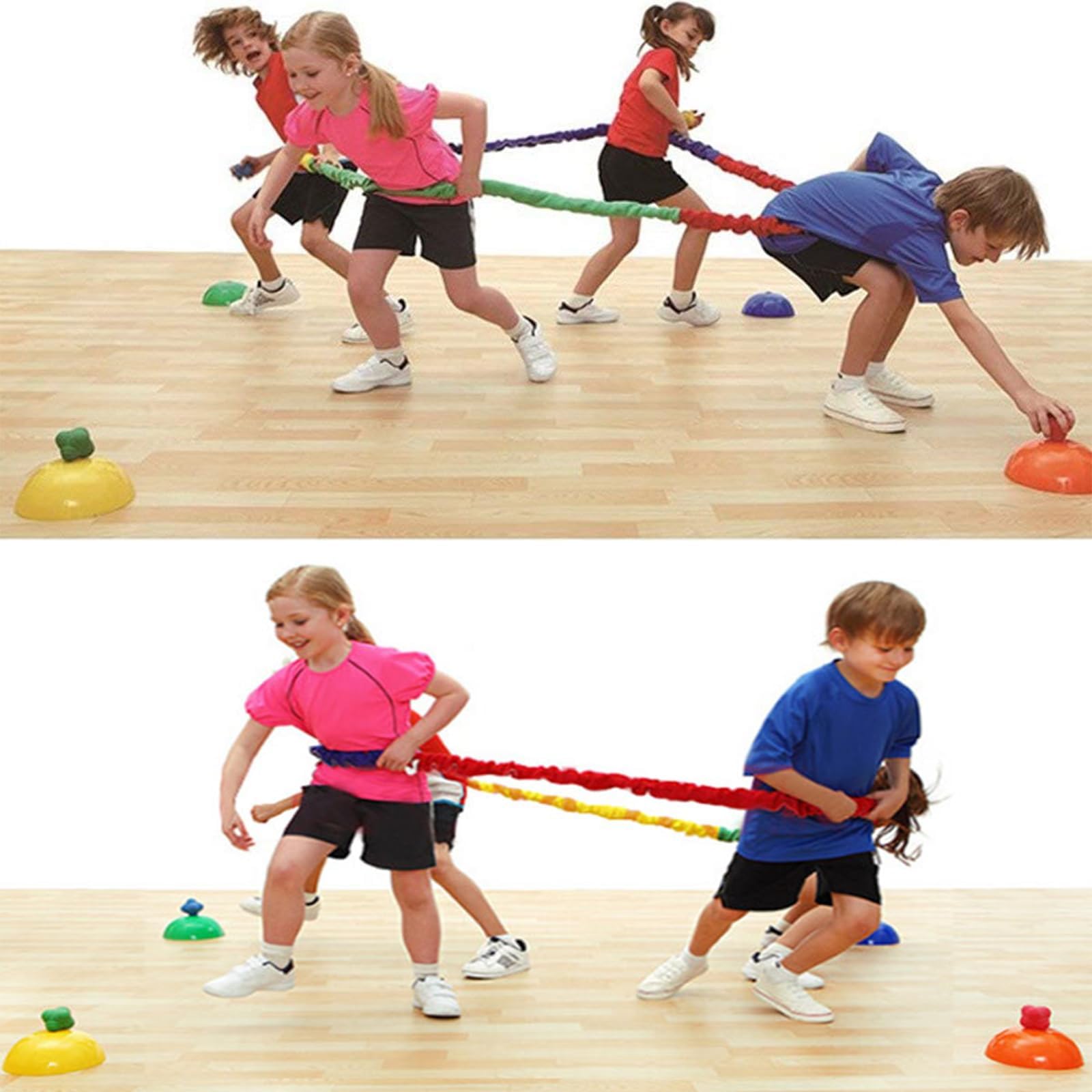 Sonyabecca Elastic Fleece Cooperative Stretchy Band Integrations Dynamic Movement Exercise Latex Band Stretchy 6 Feet 12 Feet 18 Feet