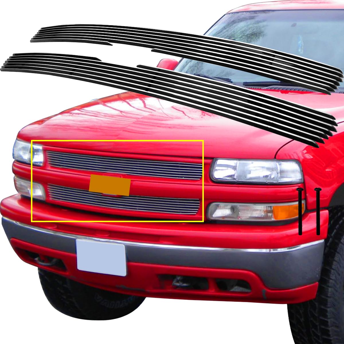 Billet Grille APS Stainless Steel For Chevy Silverado/Tahoe (1999-2006 ...