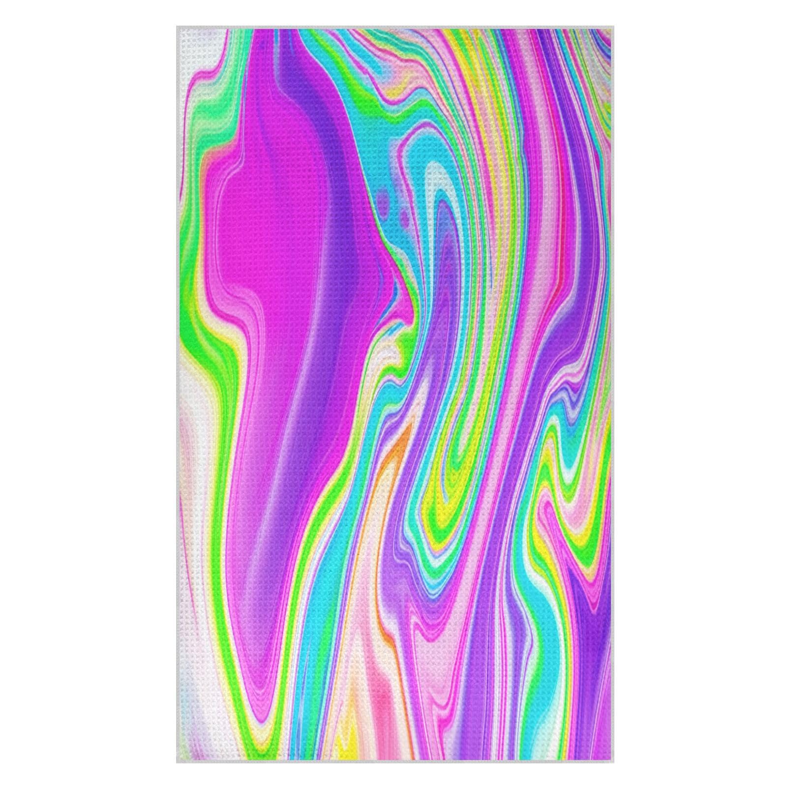 BURSTDDY Marble Kitchen Towels,Absorbent Dish Towels 1 Pack
