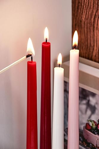 Miniatura 45 de Viyffo Velas cónicas marrones, paquete de 4 velas cónicas sin perfume de 12 pulgadas, 8 horas de tiempo de combustión, sin humo, para el hogar