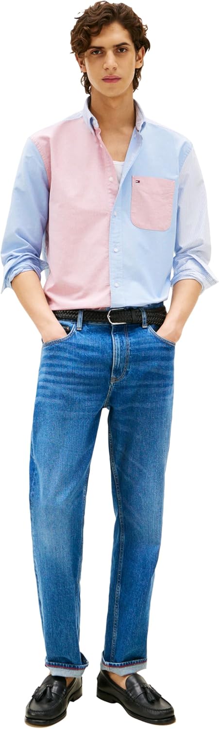 Tommy Hilfiger Mens Straight Fit Stretch Jeans for Men - Image 3