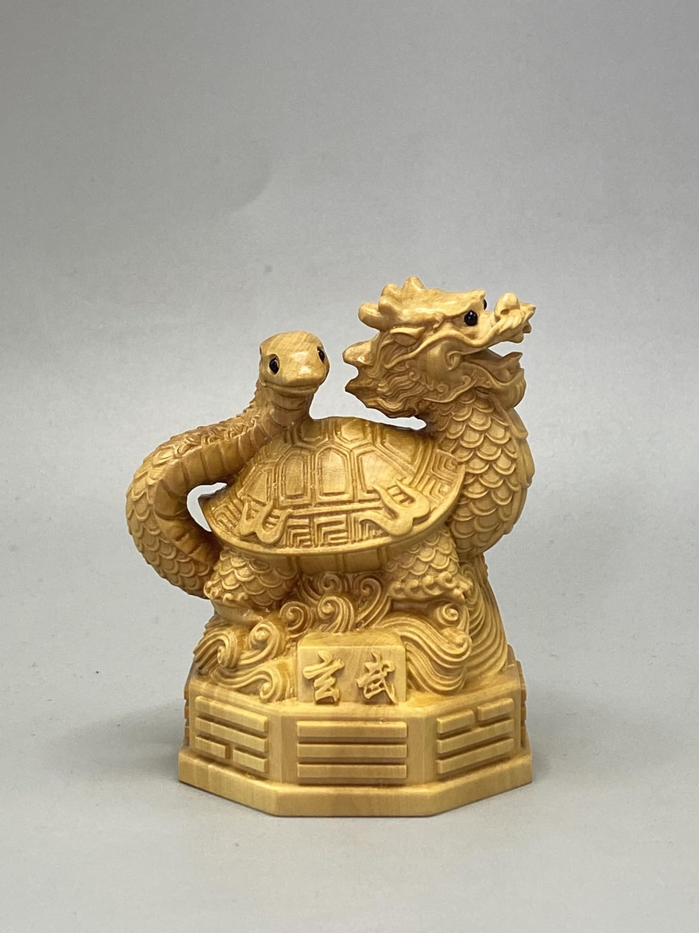 Amazon.co.jp: 玄武 風水 四神獣 青龍 朱雀 白虎 置物 大サイズ ツゲの