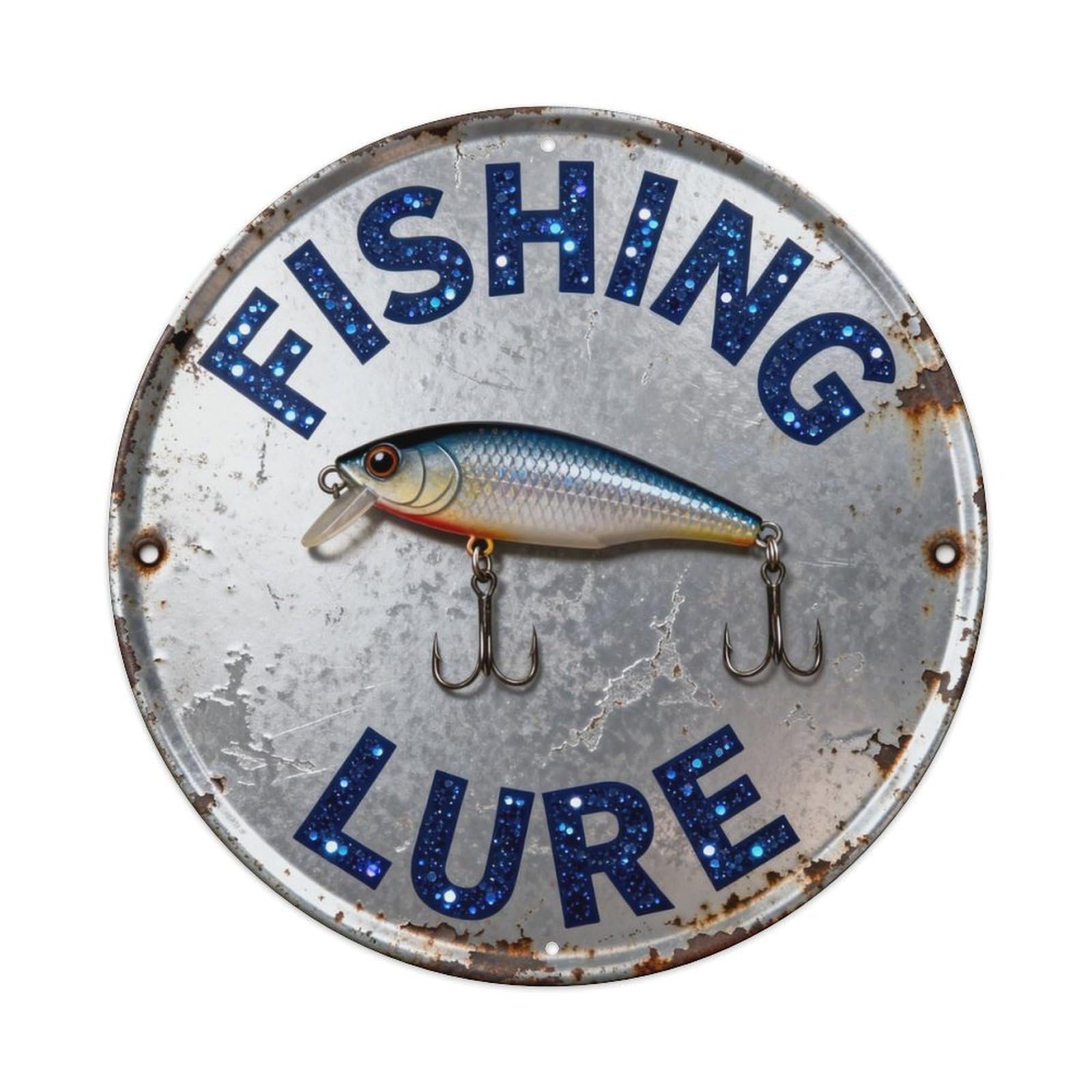 Fishing Lure Metal Tin Sign Plaque