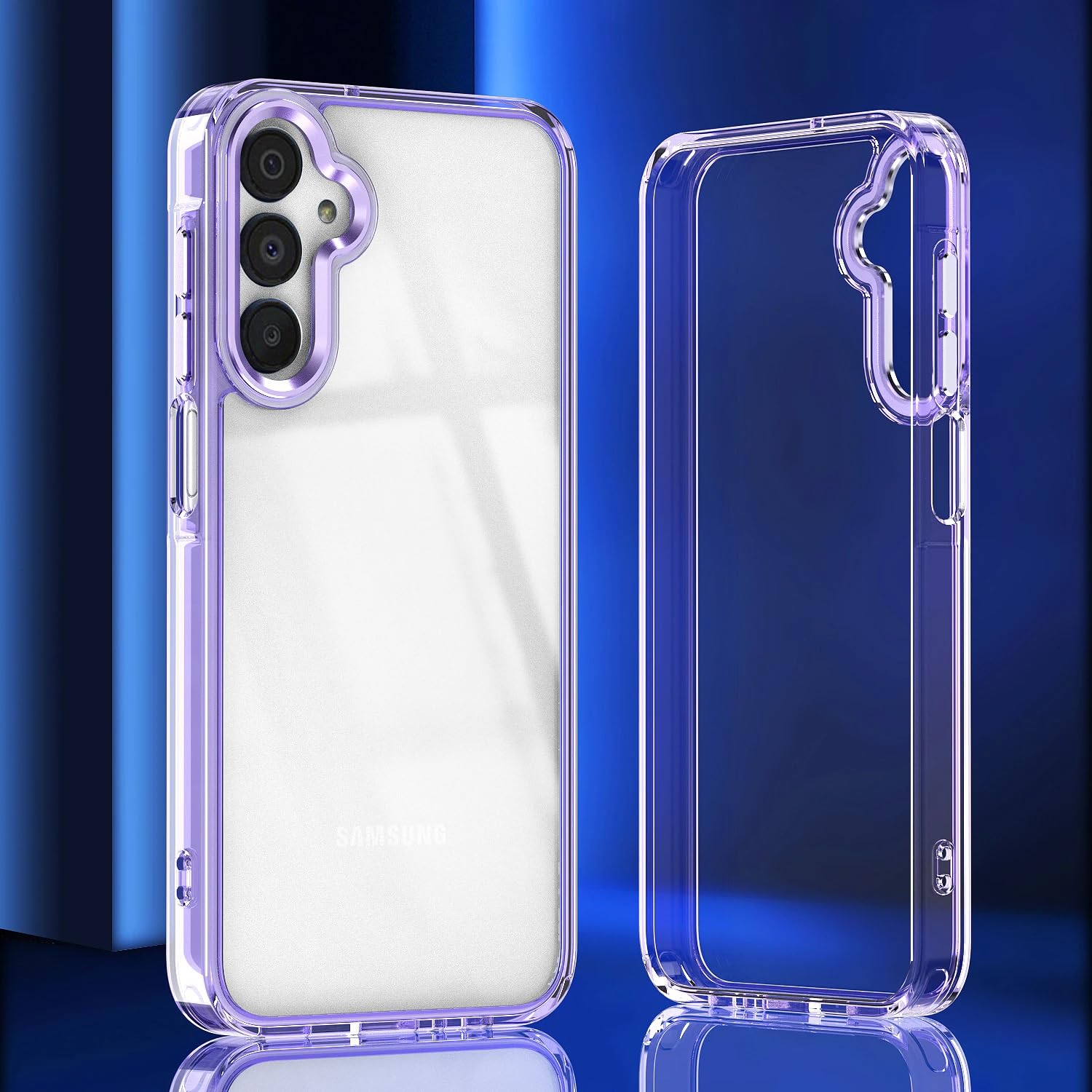 Coque Violette Galaxy A15 : L'Accessoire Transparent Idéal pour votre Quotidien - 7