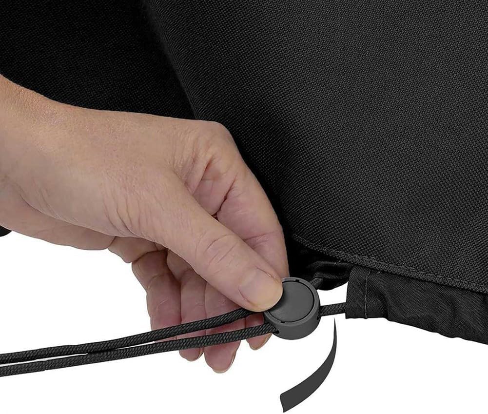 Weatherproof Garden Fountain Cover with Oxford Fabric, Zipper Opening for Access, Drawstring Bottom for Secure Fit, and Handles for Easy Removal and Protection