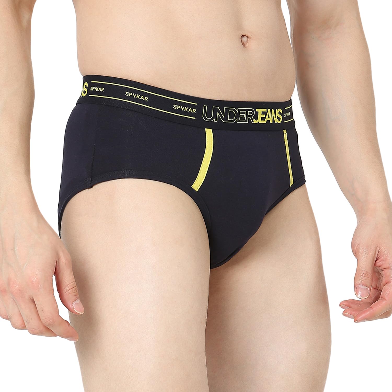 underjeans by Spykar Men Premium Pack of 2 Navy- Dark Grey Brief-picture-21