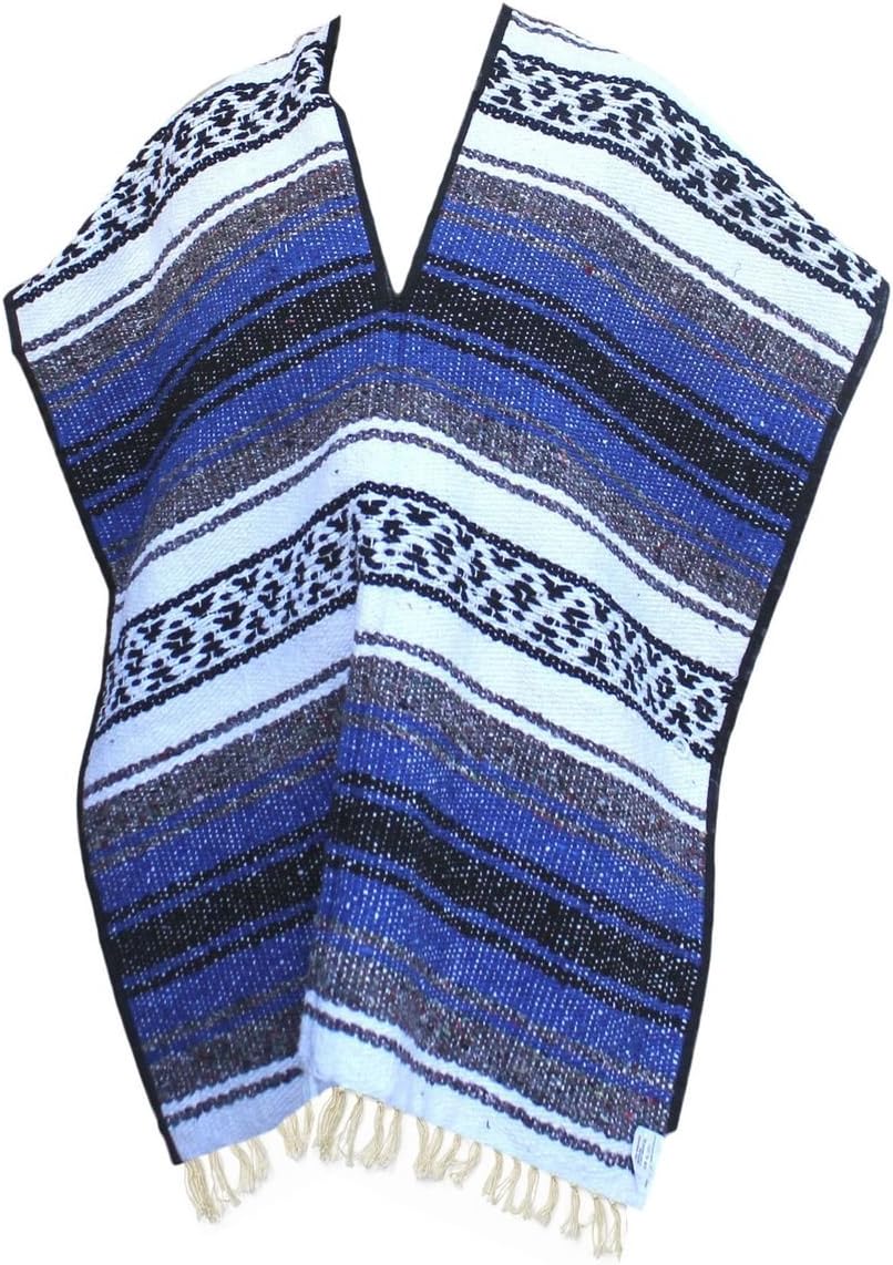 Del Mex Youth Child Classic Mexican Blanket Poncho Pancho Costume
