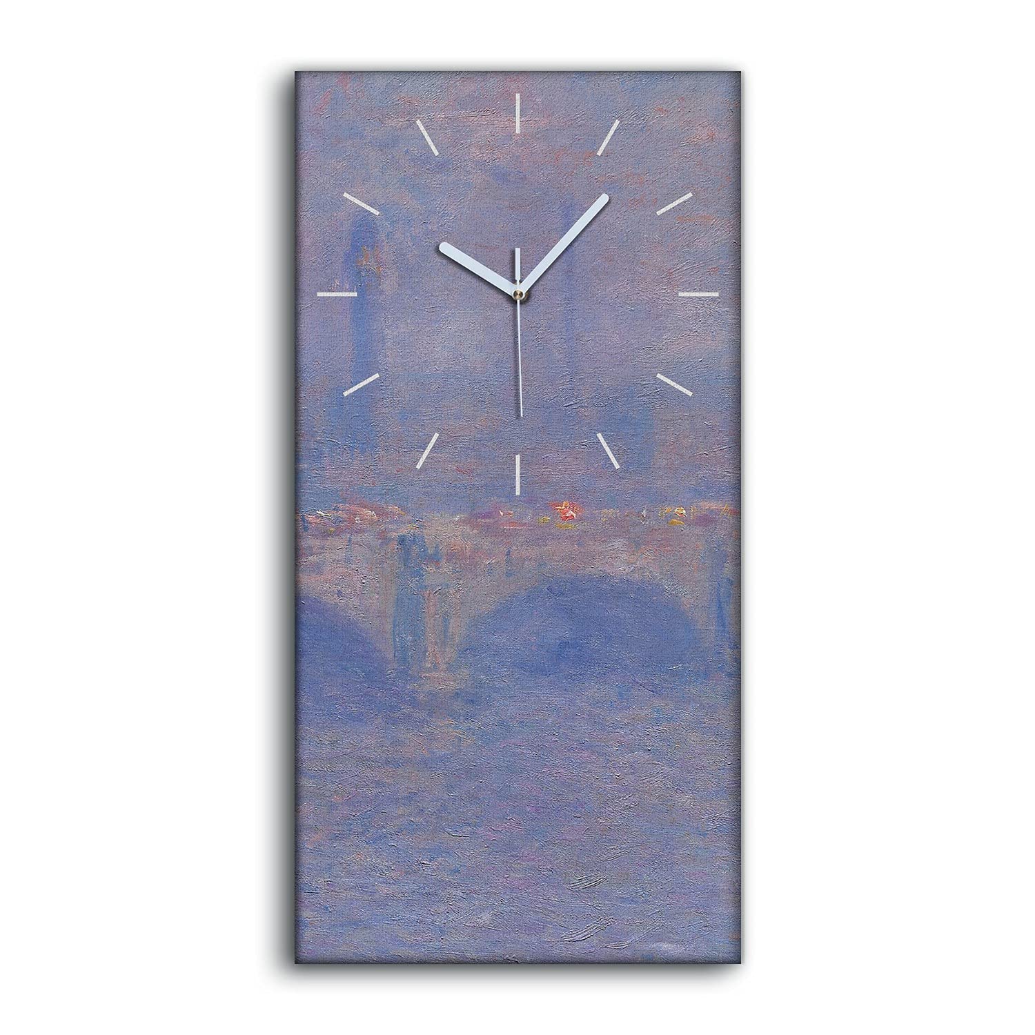 Horloge sur Toile Silencieuse pour Chambre et Salon Moderne