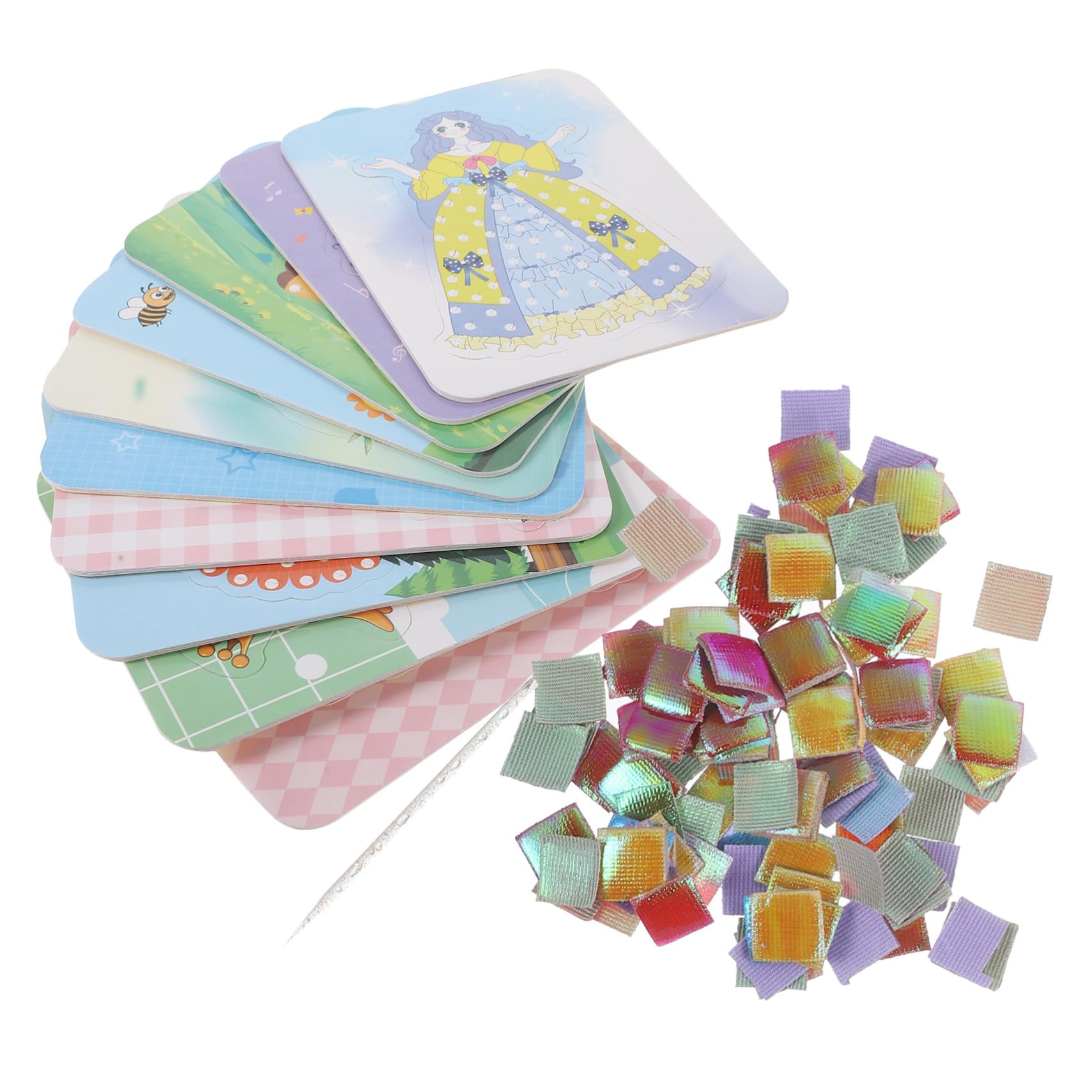 Gatuida Kit Pittura Di Foratura Per Ragazzo Ragazza Creativo Fai Da Te Strumenti Di Ricamo Non Finito Per Attività Artistiche e Gioco Educativo in Famiglia