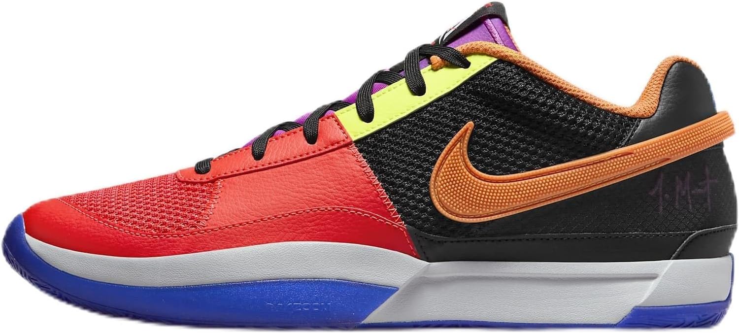 Nike Ja 1 Men's Basketball Shoes, Black/Wolf Grey/Racer Blue, FJ4241 001 'All-Star Check' - Size 14