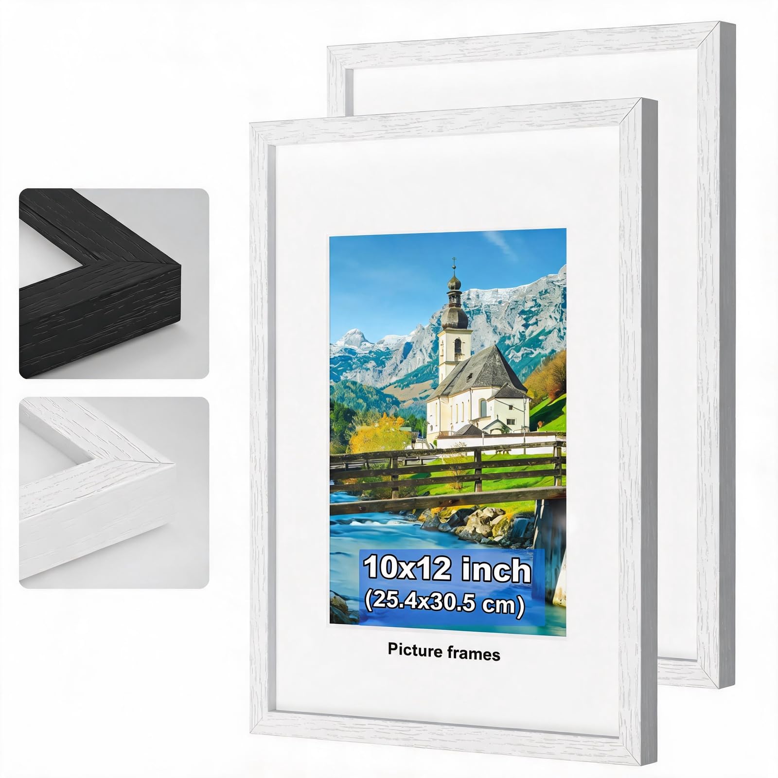 photo pciture frame (white, 10×12in-2P)
