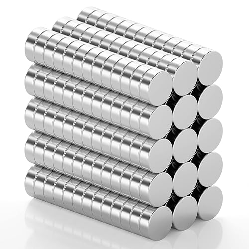 Vista 8 de FINDMAG - 50 imanes para refrigerador, de 15/64 x 5/64 pulgadas, para pizarras blancas, para manualidades, pequeños imanes de oficina Paquete de 50