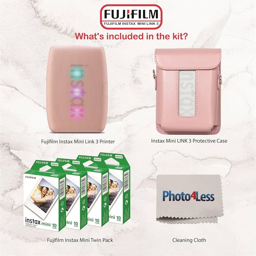 【未使用】Fujifilm instax mini Link 3 Amazon.com : FUJIFILM INSTAX Mini Link 3 Smartphone Printer