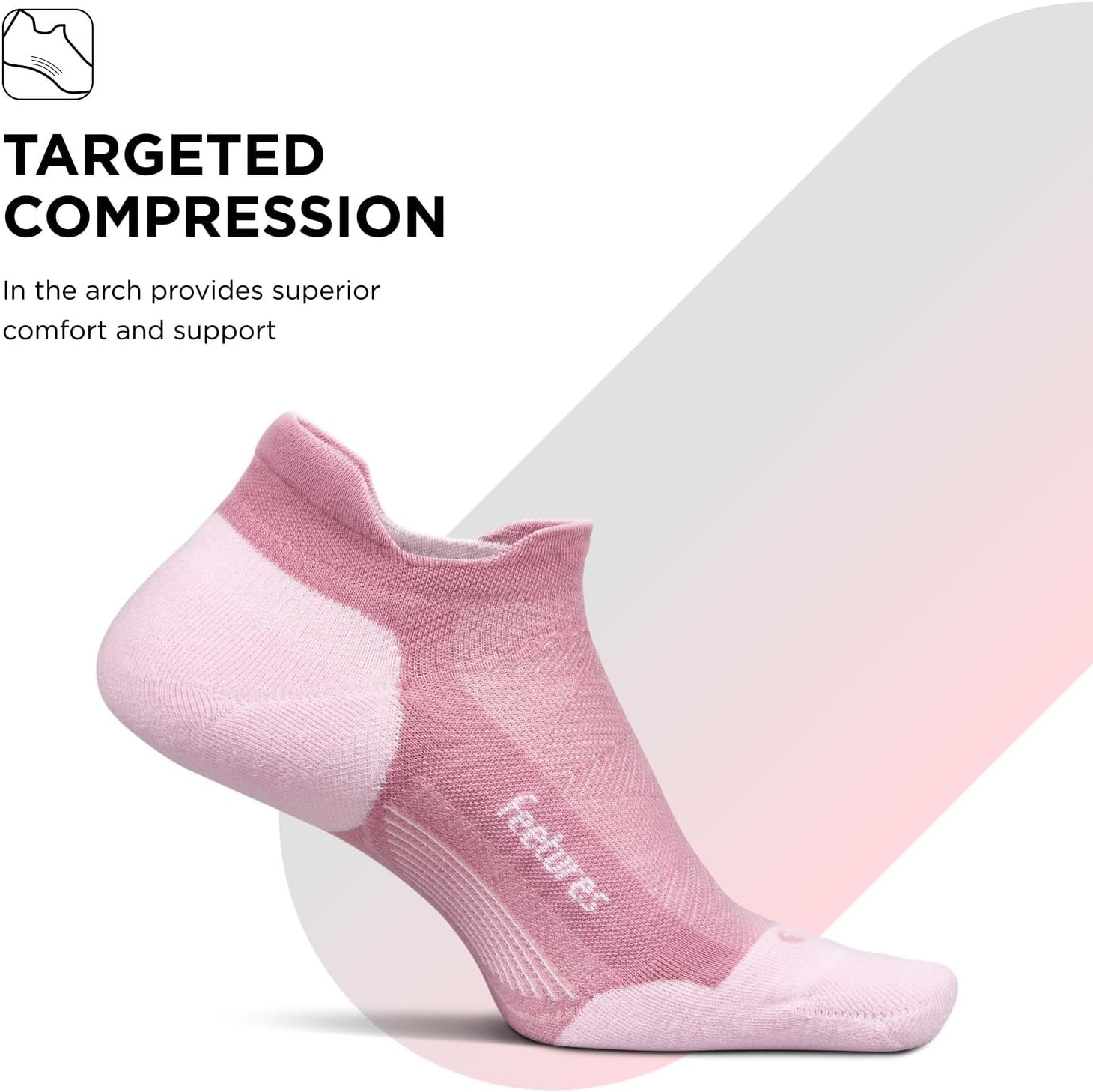 Feetures Elite Max Cushion No Show Tab Ankle Socks - Sport Sock with Targeted Compression - Image 4