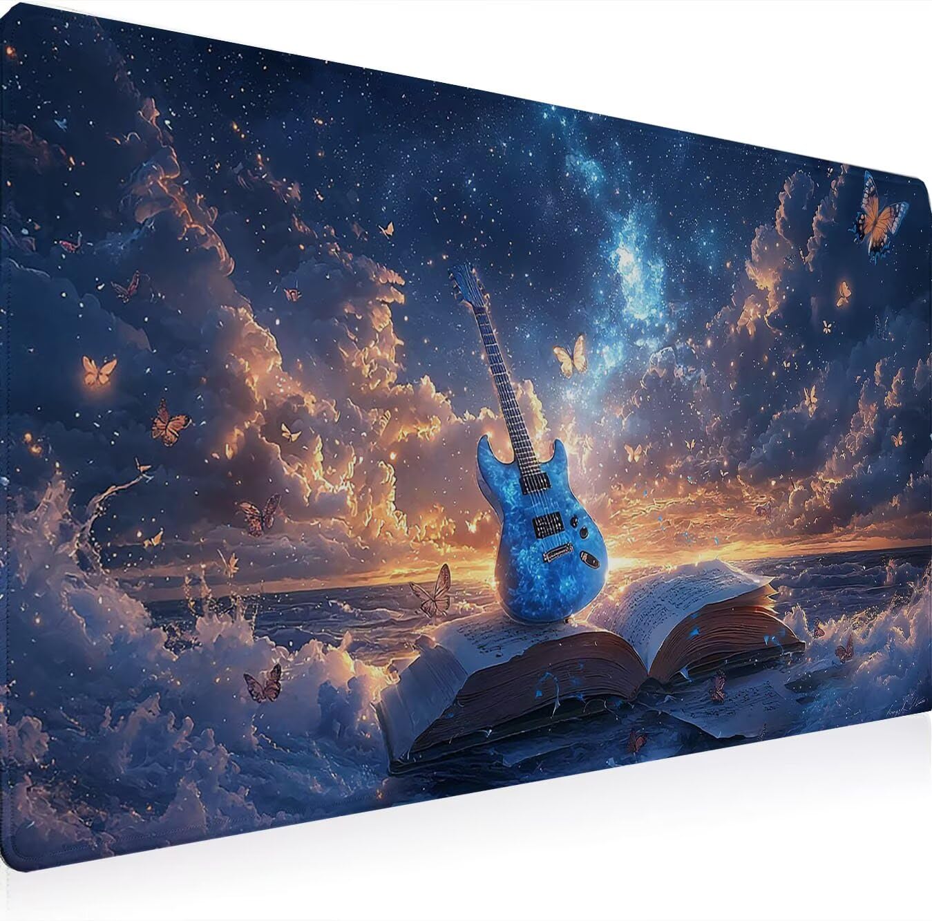 Podkładka pod mysz, podkładka pod mysz XXL 1200 x 600 mm podkładka pod mysz dla graczy, wodoodporna gumowa podstawa, duża podkładka pod mysz do gier na biurko szyte krawędzie wodoodporna