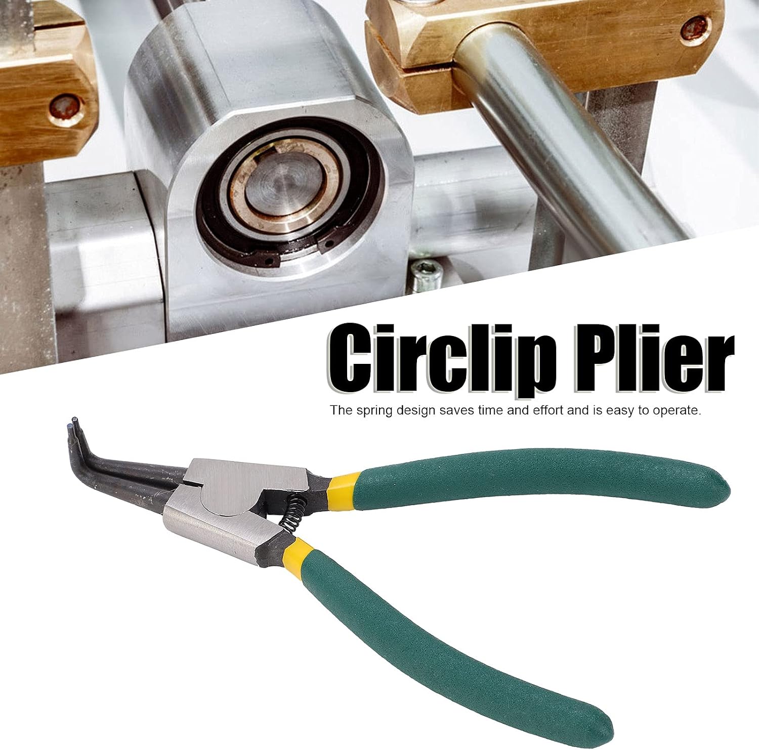 Wire stripper Tool Steel Snap Ring Plierrs & Pincers Snap-Ring Pliers Spring Loaded Handle Circlip Plier External Bent Clip