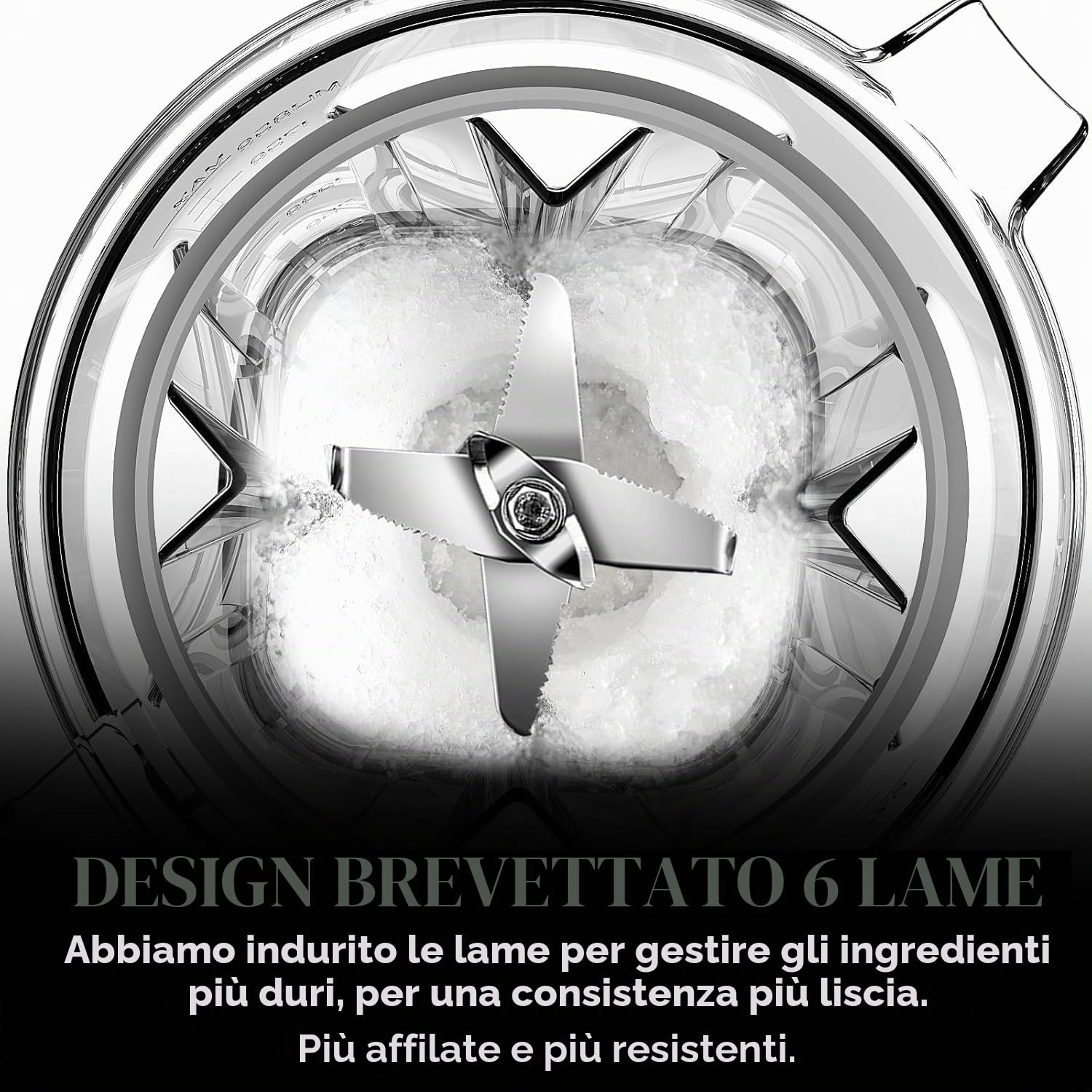 AMZCHEF Frullatore Tritatutto Multifunzione con 8 Velocità Selezionabili, Frullatore Professionale 1800W, Blender 1,85 Litri per Frullati, Smoothie, Tritaghiaccio, Frutta Congelata, Frutta Secca