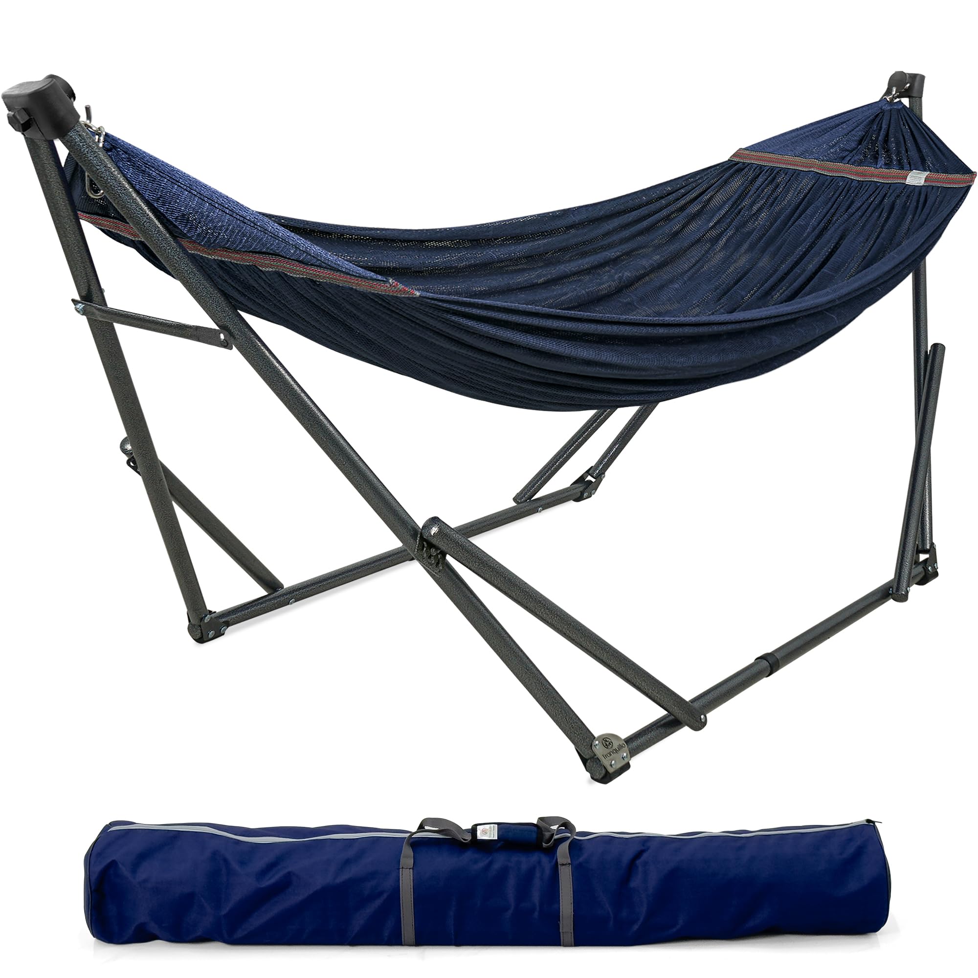 Tranquillo Hammock Stand, Premium Pre-Assembled for Indoor Outdoor, Aegean