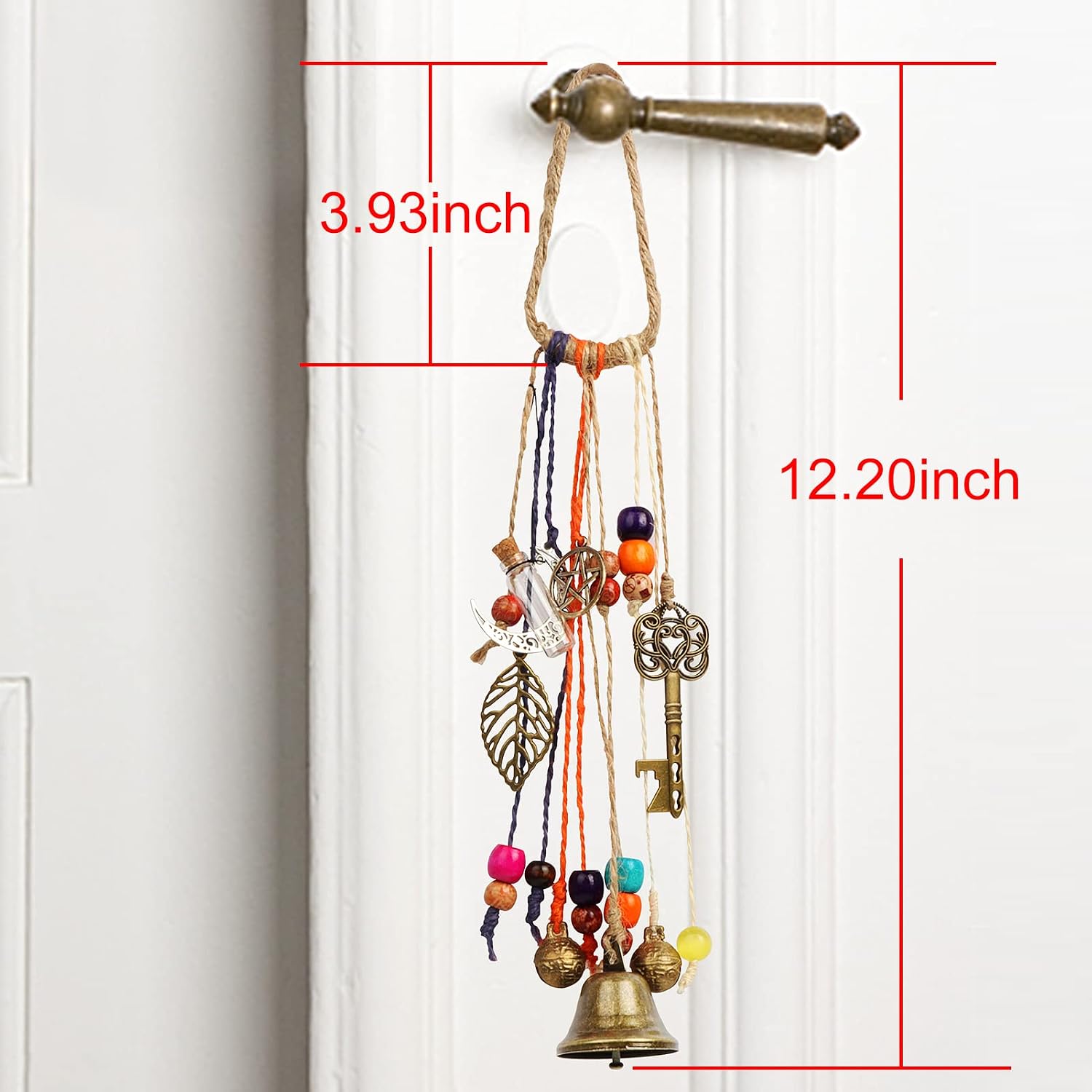 Witch Bells for Magic Home Protection Handmade Wicca Decor for Door Knob Witch Decor Clear Negative Energies and Attracts Positive - Image 5