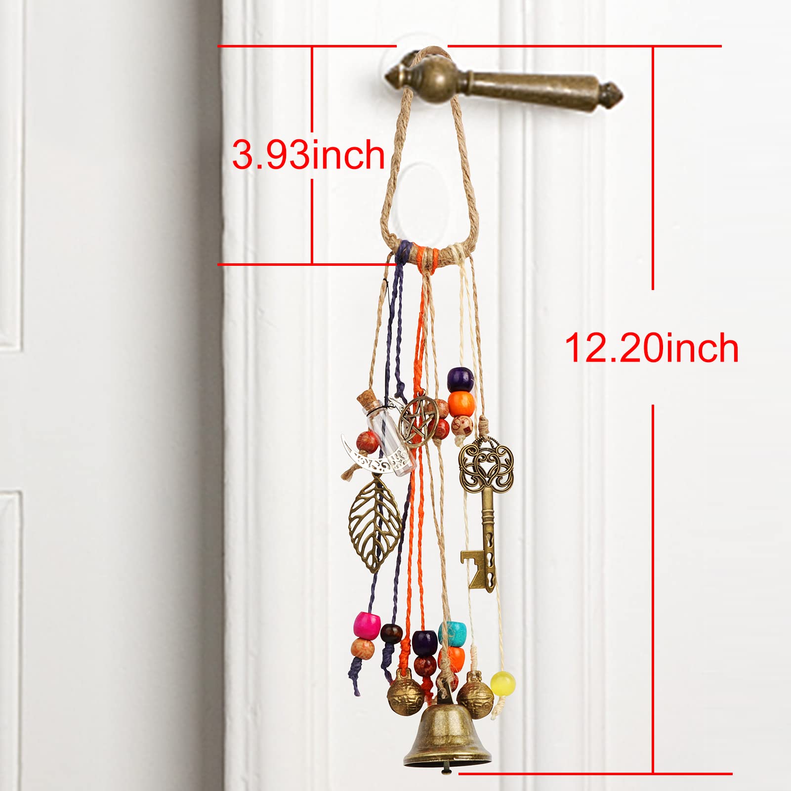 Campanello A Vento Stregonesco Vintage - Decorazione Wicca, Protezione Dalla Negatività - Foto 13