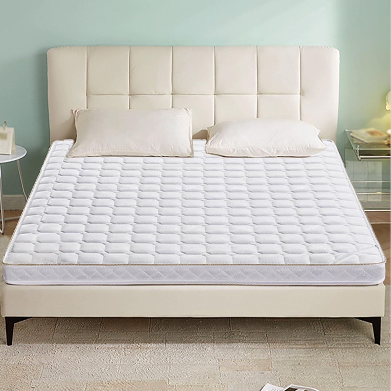 Matelas en fibre de coco respectueux de l'environnement – Soutien ferme du dos, Zoné Elastici pour un t ultime, design pressé à haute température, et idéal pour les Spers de soutien.