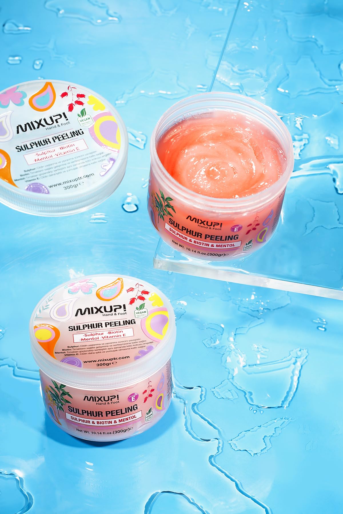 Mixup Hand ve Foot Sulphur Biotin, Menthol Peeling 300 gr