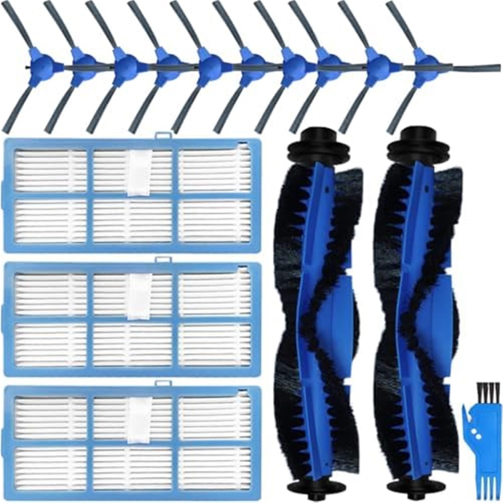 JINFOLI Robot Floor Washer Replacement Replacement Parts, for Proscenic 850T Robotic Vacuum Cleaner Spare Side Brush Hepa Filters Roller Cleaning