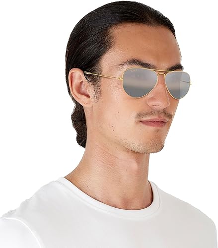 Vista 152 de Ray-Ban Rb3025 Classic Aviator - Lentes de sol clásicos de aviador Polarizado dorado/verde