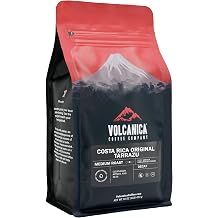 Costa Rican Decaf Tarrazu Coffee, Ground, Swiss Water Processed, Rainforest Certified, Fresh Roasted, 16-ounce