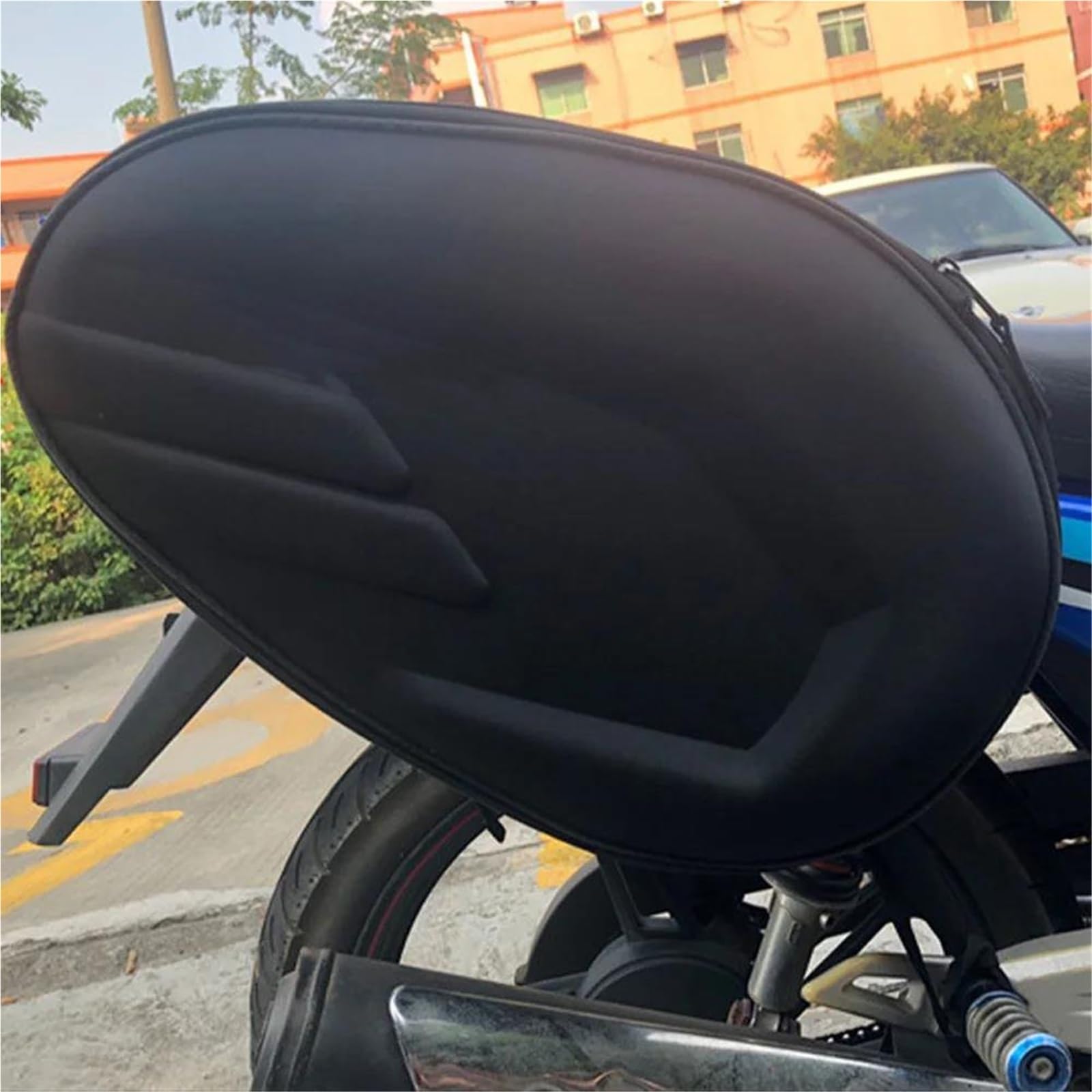 Reisebeutel Hecktasche Für Motorrad-Rücksitz, Erweiterbarer Motorrad-Gepäckaufbewahrungsrucksack Für Yamaha