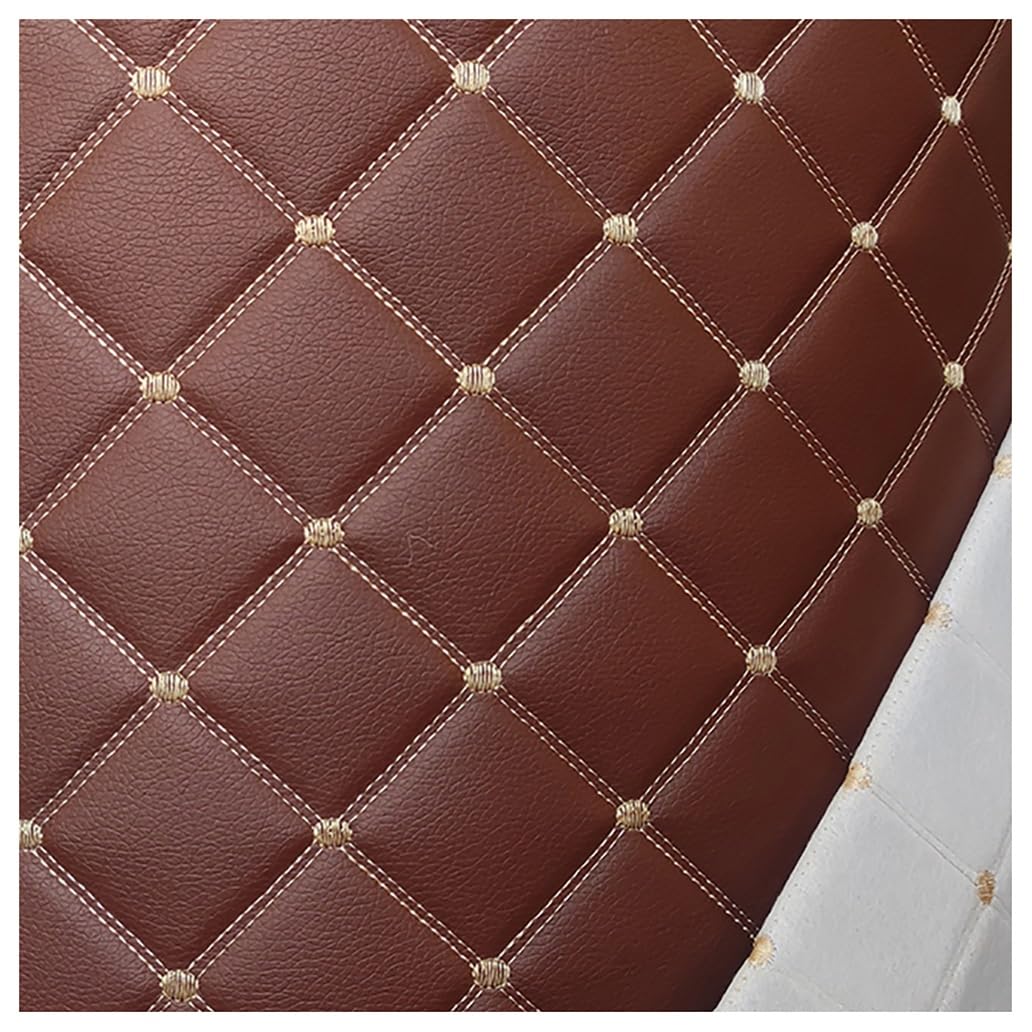 Tissu cuir simili souple marron 1.6x2m : la toile idéale pour la réfection de vos fauteuils - 8